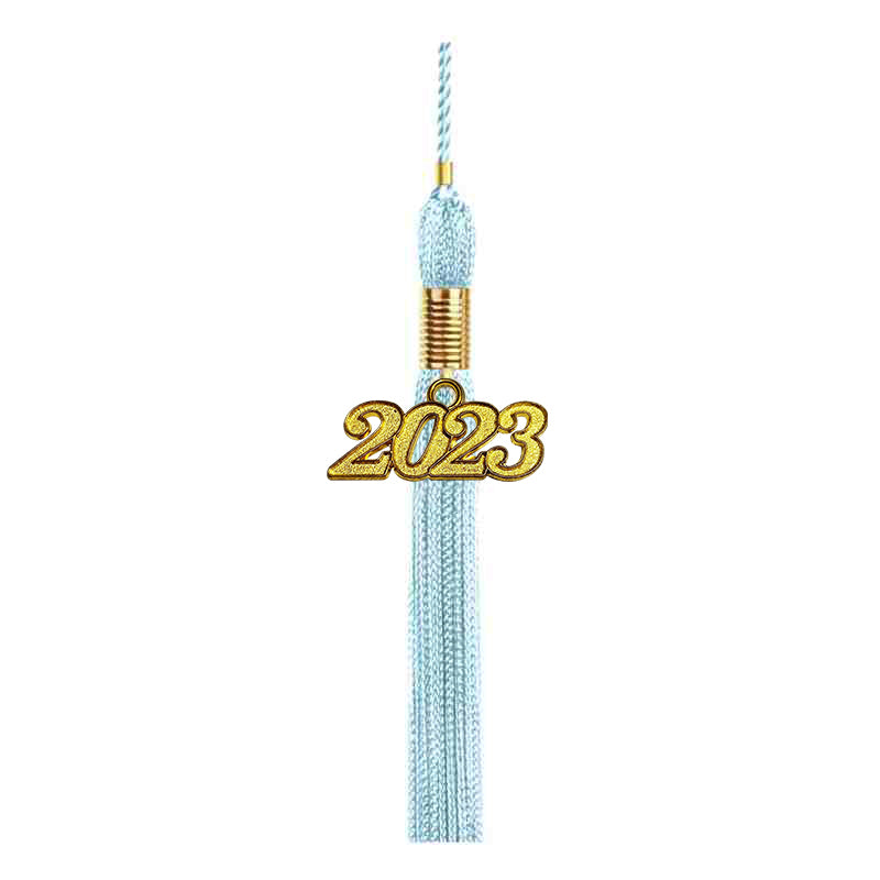 Child Shiny Light Blue Graduation Cap & Gown - Preschool & Kindergarten