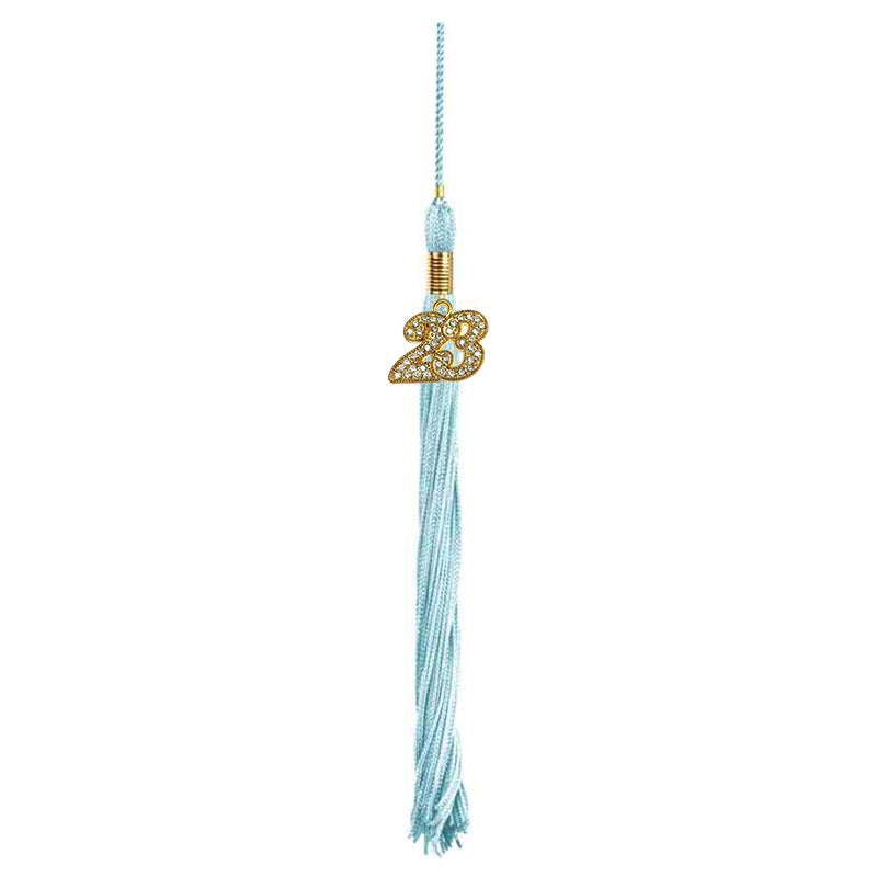 Child Shiny Light Blue Graduation Cap & Gown - Preschool & Kindergarten