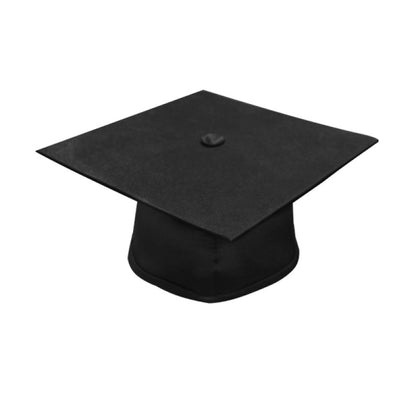 Matte Black High School Graduation Cap & Gown - Graduation Cap and Gown