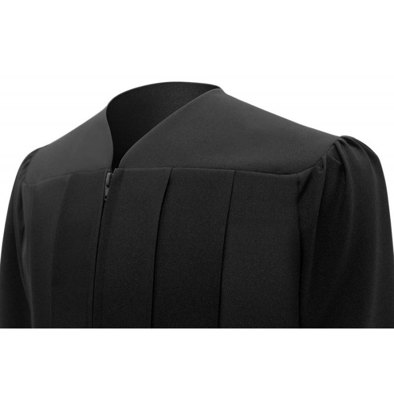 Matte Black High School Graduation Cap & Gown - Graduation Cap and Gown