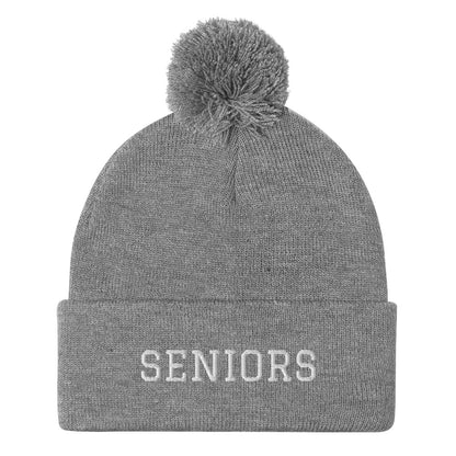 Graduation "SENIORS" Pom-Pom Beanie - Graduation Cap and Gown