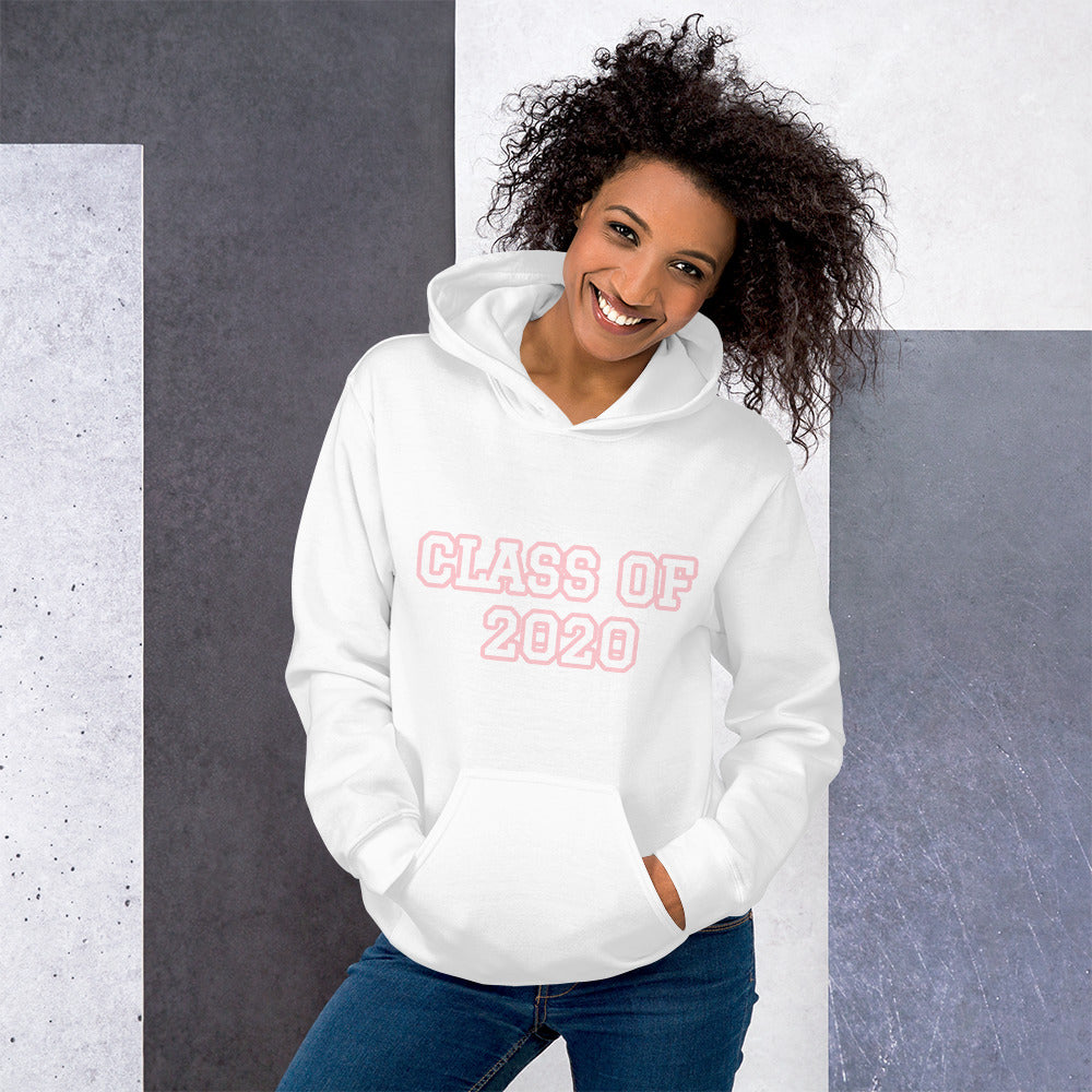 Graduation "CLASS OF 2020" Unisex Hoodie - Graduation Cap and Gown