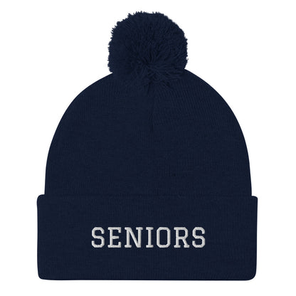 Graduation "SENIORS" Pom-Pom Beanie - Graduation Cap and Gown