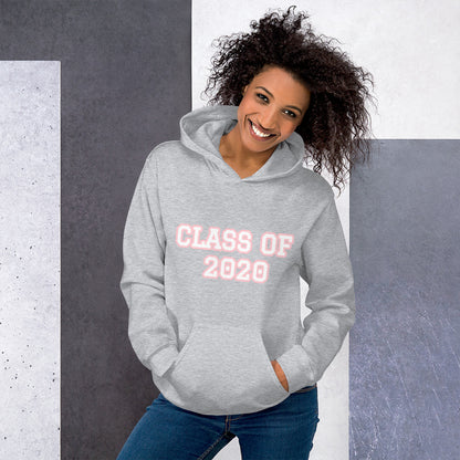 Graduation "CLASS OF 2020" Unisex Hoodie - Graduation Cap and Gown