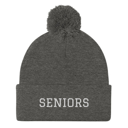 Graduation "SENIORS" Pom-Pom Beanie - Graduation Cap and Gown