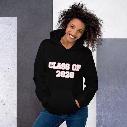 Graduation "CLASS OF 2020" Unisex Hoodie - Graduation Cap and Gown