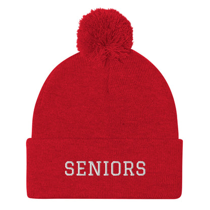 Graduation "SENIORS" Pom-Pom Beanie - Graduation Cap and Gown