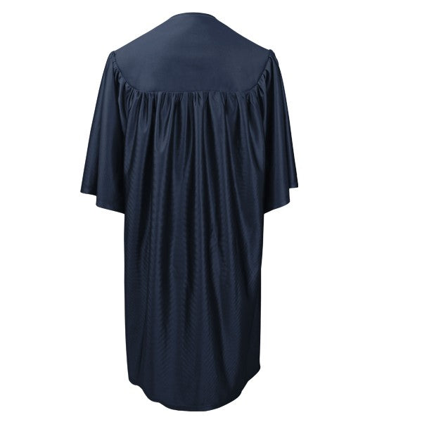 Child Shiny Navy Blue Graduation Gown - Preschool & Kindergarten Gowns Child Shiny Navy Blue Graduation Gown - Preschool & Kindergarten Gowns