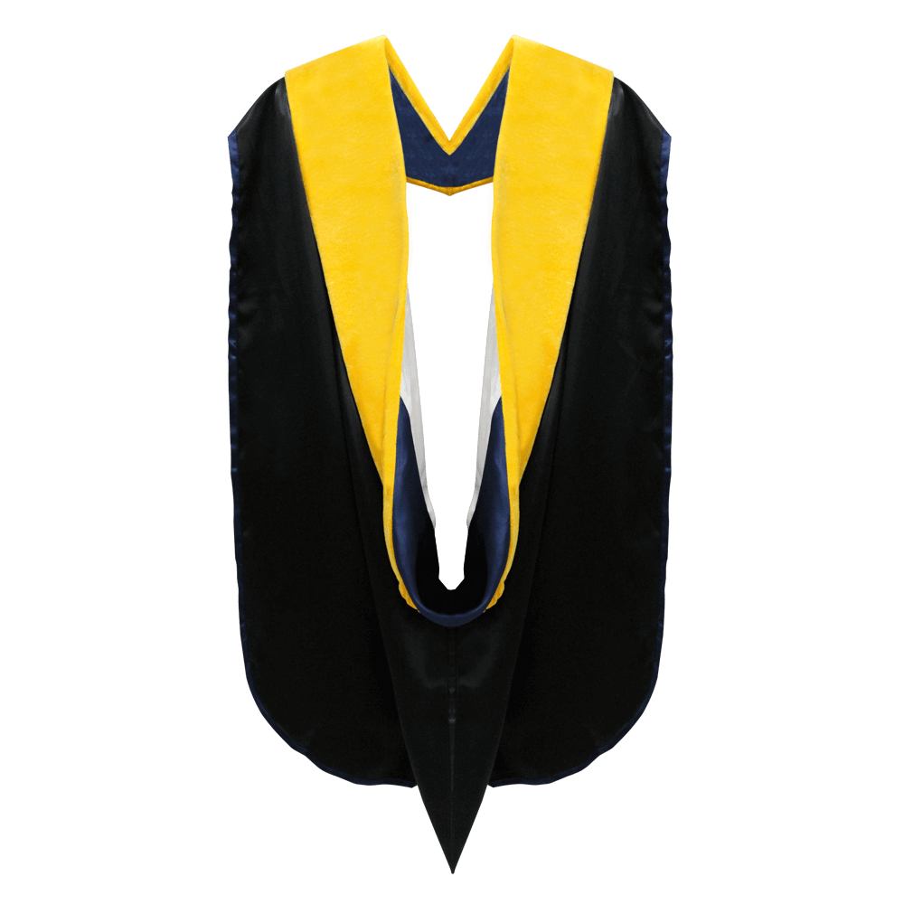 Deluxe Doctoral Graduation Custom Hood - Academic Regalia